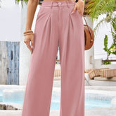 Work Commute Business Style Loose Casual Formal Wear Wide-legged Pants