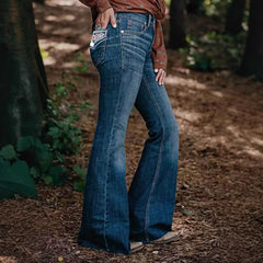 Women's Casual Slim Fit All-matching Bootcut Trousers