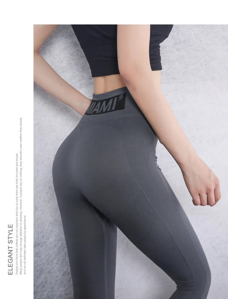 Women Tummy Control Gym Legging Athletic