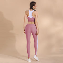 Stitching sports bra yoga