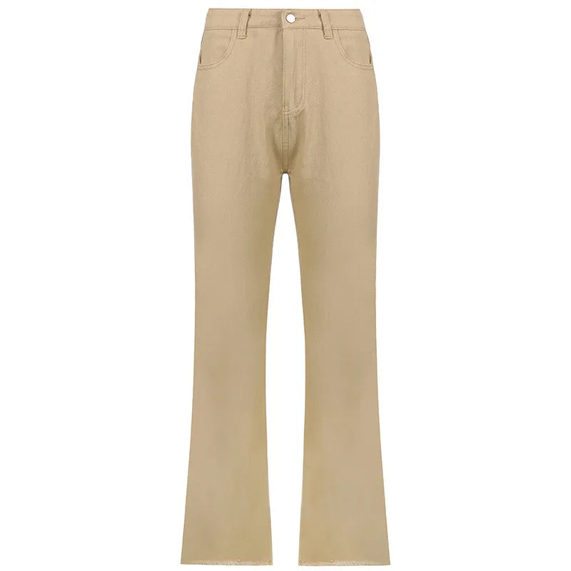 Spice Girl Style High Waist Slim Jeans Bell Bottoms