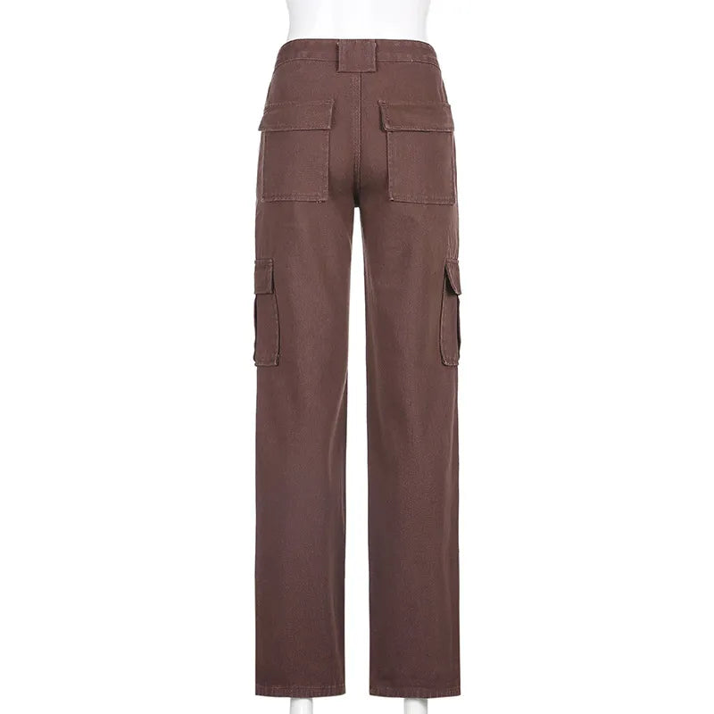 Women Streetwear Fashion Oversize Trouser Cargo Harajuku Sweatpants Iamhotty