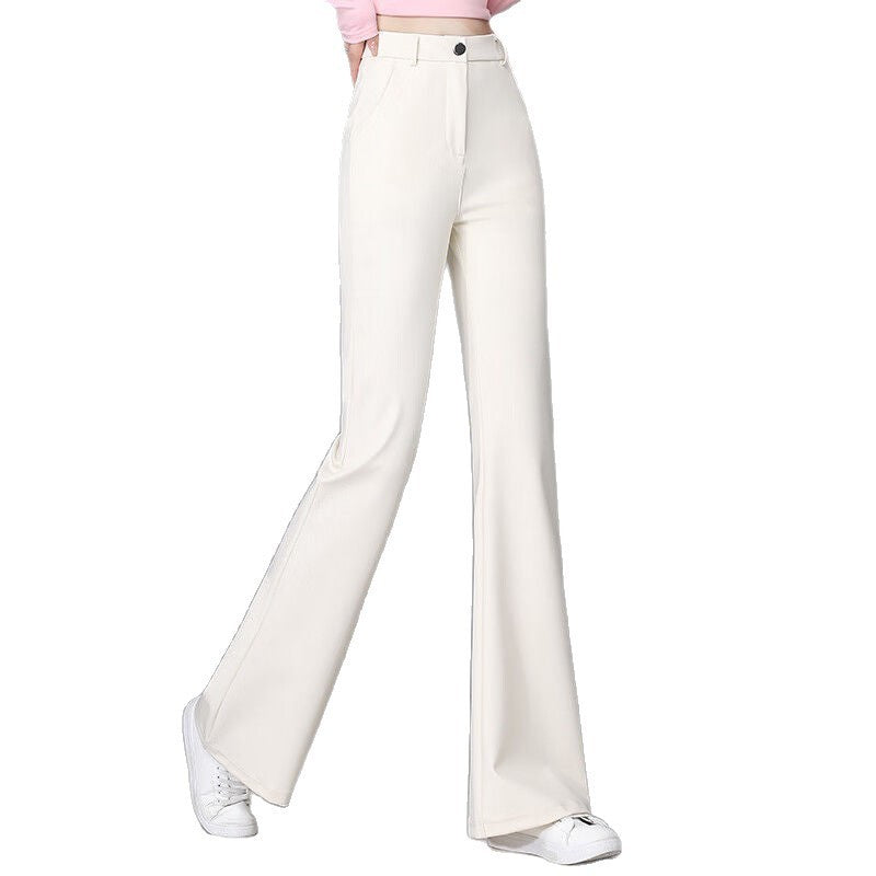 High Waist Slimming Horn Drape All-matching Casual Trousers